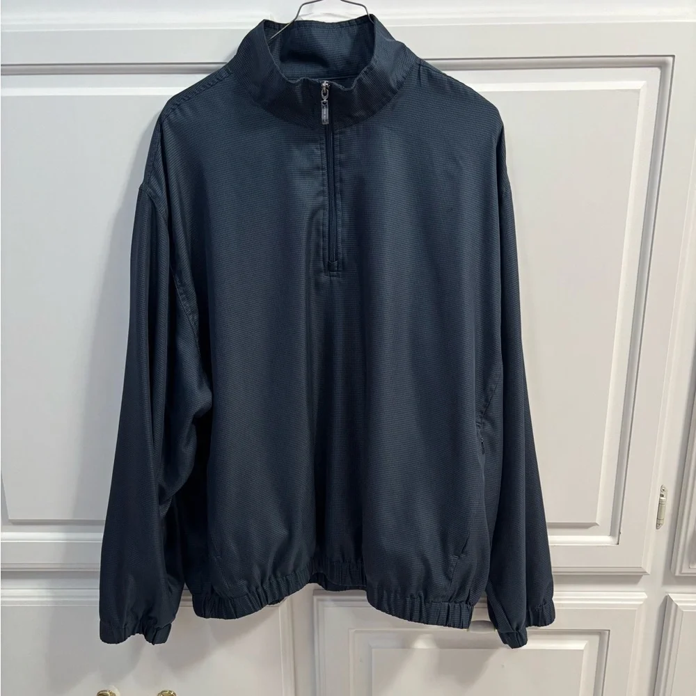 Grand Slam 1/4 Zip Lightweight Charcoal Performance Golf Jacket Men Size Large